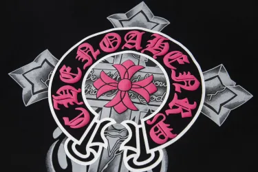 クロムハーツChrome Heart Tシャツ　黒&白 2色　綿100% zh0114