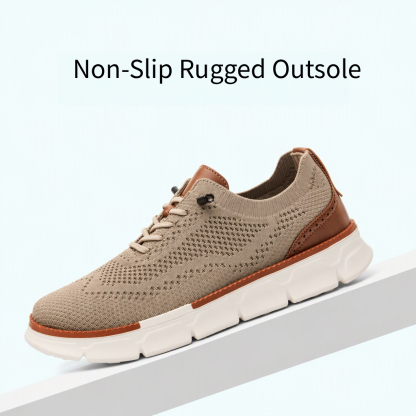 ⏰Last Day! 45% OFF  🔥GARB®Men's Breathable Knit Casual Dress Shoes Quick Lace-Up Lightweight Walking Shoes