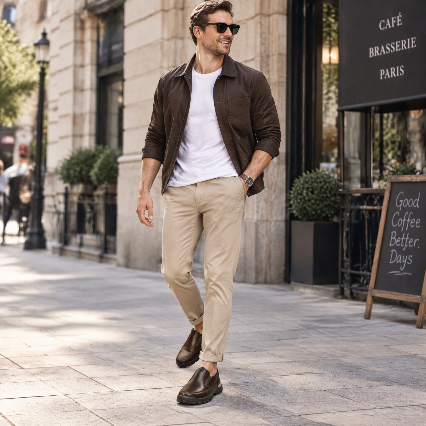 ⏰Last Day! 45% OFF  🔥GARB®Men's Slip-On Waterproof Leather Outdoor Walking Shoes