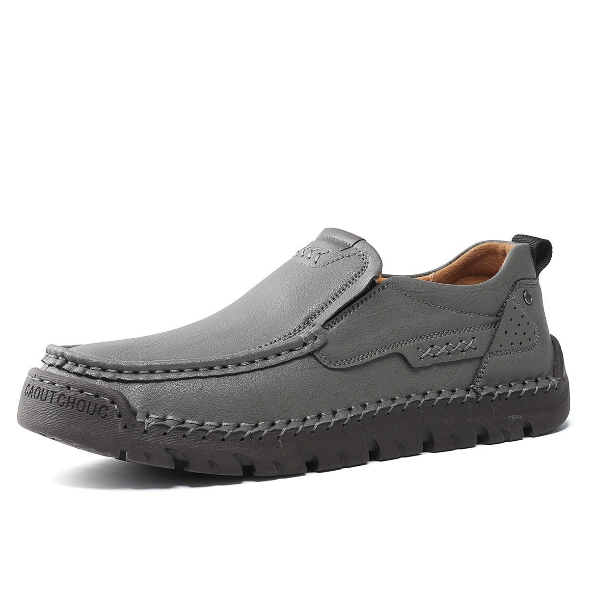 Mens Handcrafted Cowhide Orthopedic Loafers