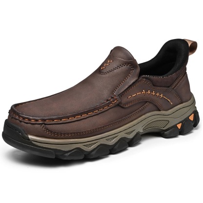 GARB Mens Handmade Cowhide Orthopedic Outdoor Loafers