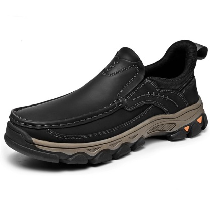 GARB Mens Handmade Cowhide Orthopedic Outdoor Loafers