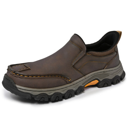 ⏰Last Day! 45% OFF  🔥GARB®Men's Genuine Leather Walking Shoes with Arch Support & Wide Toe Box
