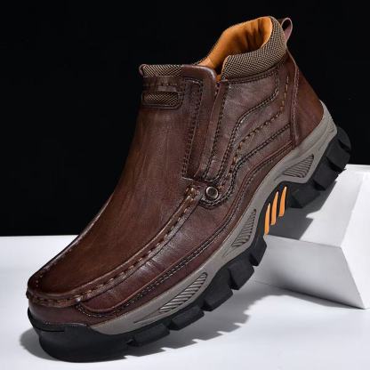 GARB Mens Handmade Genuine Leather Watreproof Orthopedic Boots