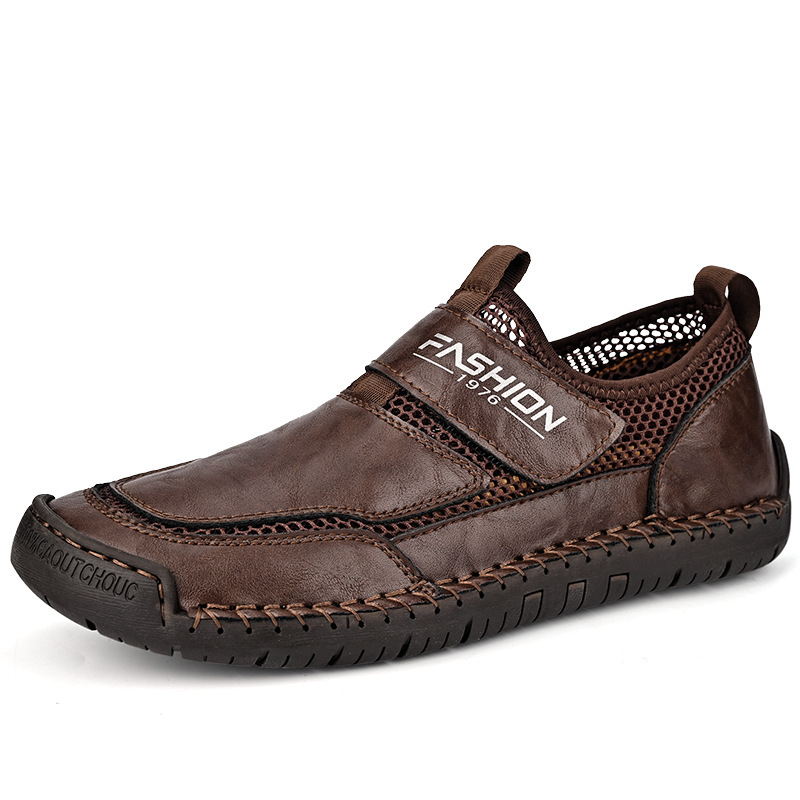 GARB Men's Closure Loafers With Round Toe