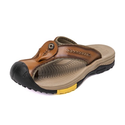 GARB Mens Handmade Cowhide Outdoot Orthopedic Sandals