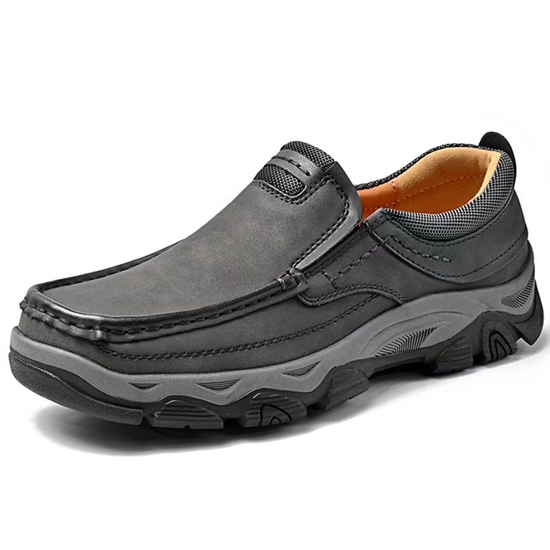 [Copy]⏰Last Day! 45% OFF  🔥GARB® Men’s Wrinkled Full Grain Leather Slip On Casual Shoes