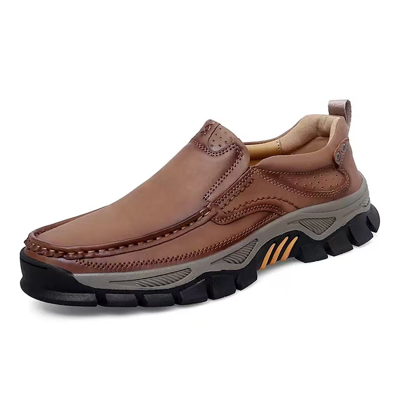 ⏰Last Day! 45% OFF  🔥GARB®Men's Genuine Leather Outdoor Slip-On Loafers with Arch Support & Wide Toe Box