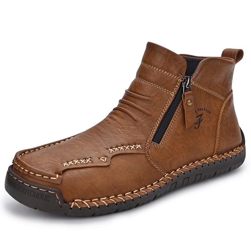 mens handmade cowhide orthopedic boots