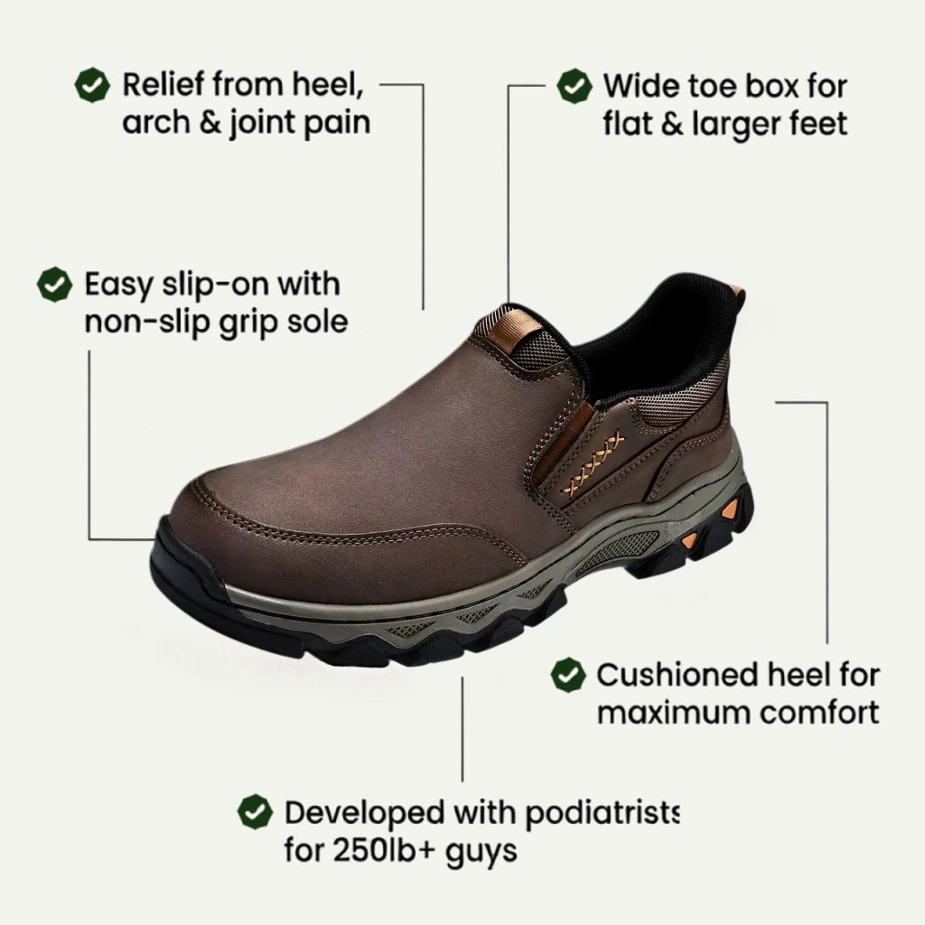 ⏰Last Day! 45% OFF 🔥GARB®Men's Genuine Leather Outdoor Orthopedic shoes