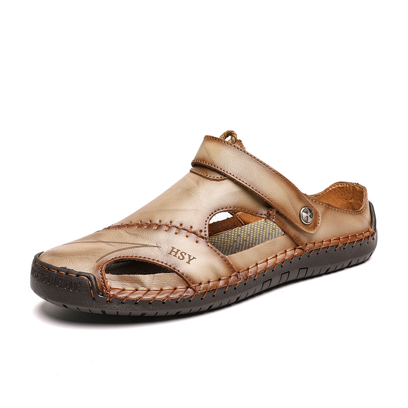 Men's Orthopedic Walking Genuine Leather Sandals
