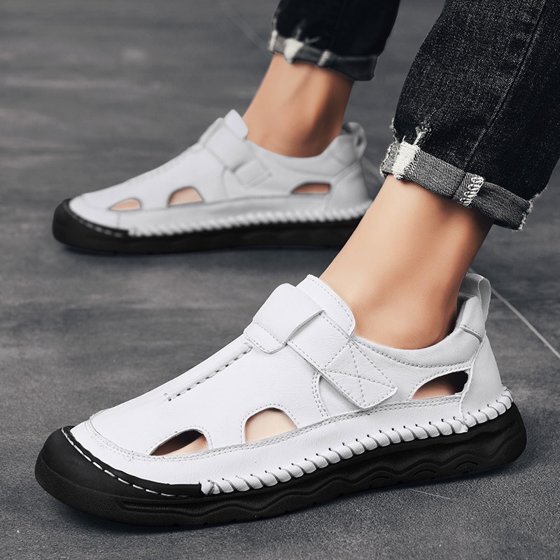 GARB Mens Handmade Cowhide orthopedic Sandals