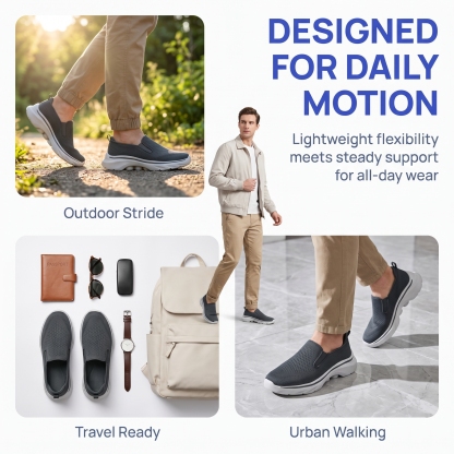⏰Last Day! 45% OFF  🔥GARB®Men's Breathable Mesh Slip-On Walking Shoes