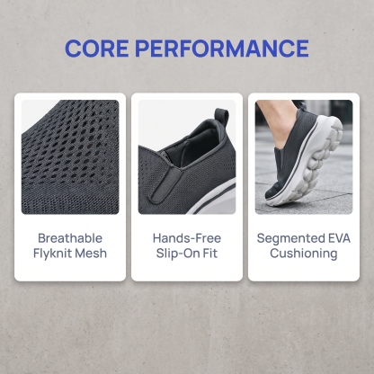 ⏰Last Day! 45% OFF  🔥GARB®Men's Breathable Mesh Slip-On Walking Shoes