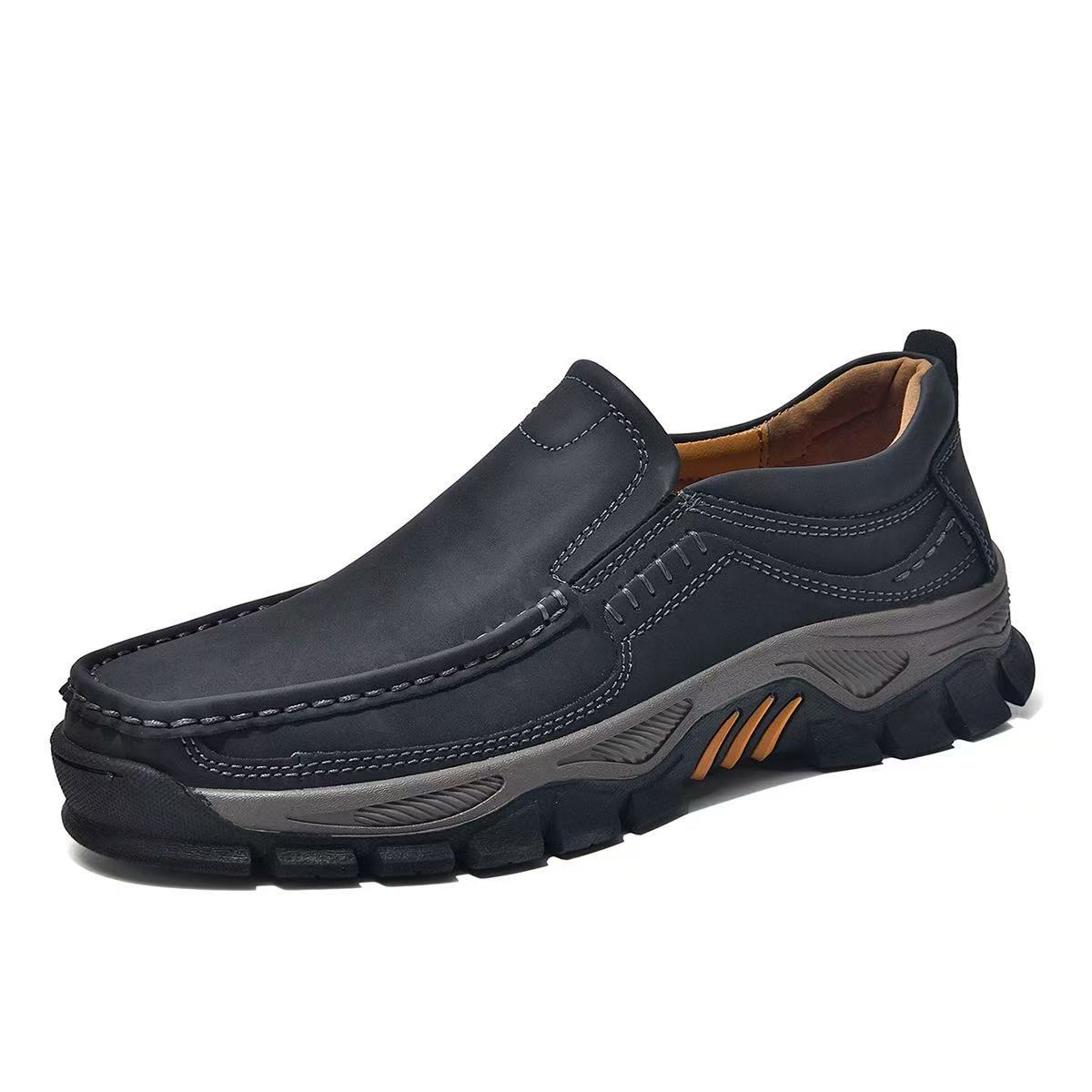 GARB Mens Handmade Genuine Leather Orthopedic Shoes
