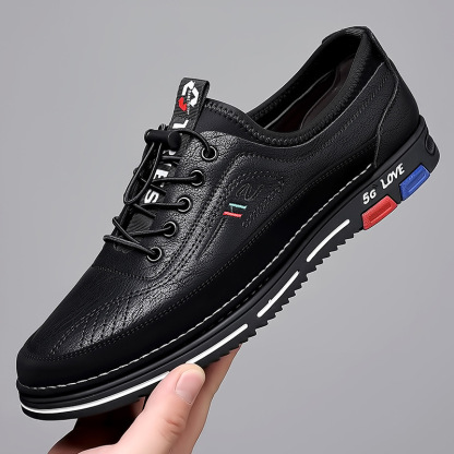 GARB Men's Cowhide Leather Casual Comfort Shoes