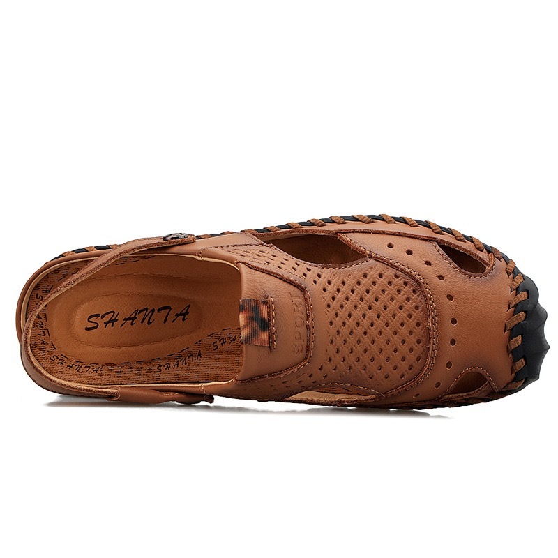 Mens Handcrated 2 in 1 Orthopedic Sandals -Wide Toe Box