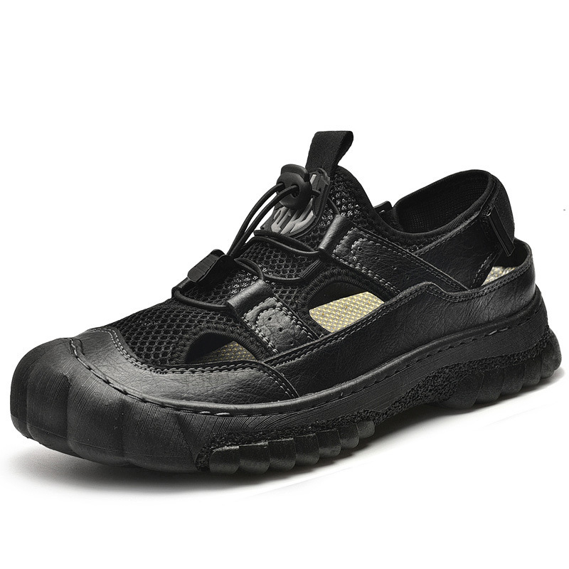 GARB Breathable Men's Anti-collision Sandals - Stylish Hollow-out Design