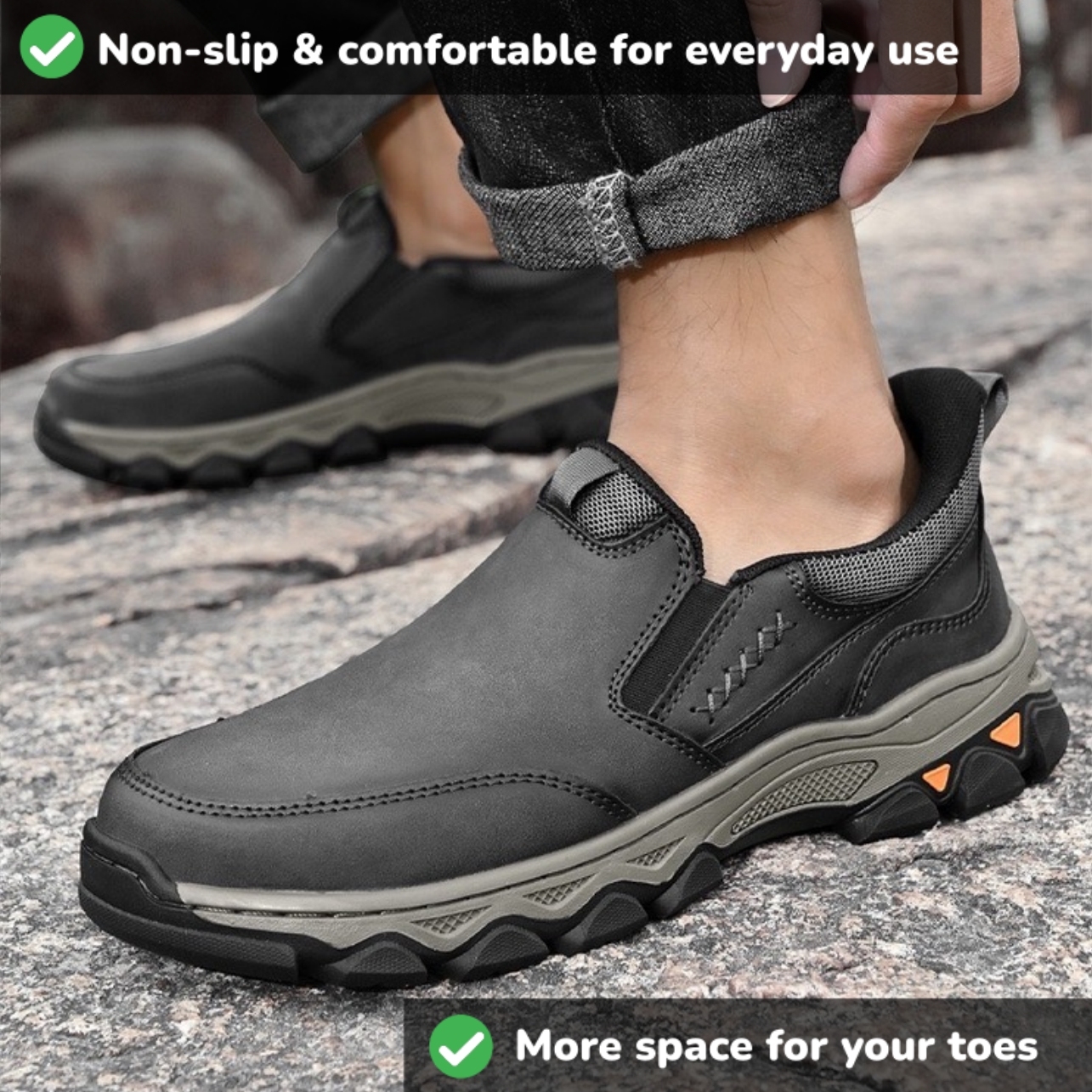 ⏰Last Day! 45% OFF 🔥GARB®Men's Genuine Leather Outdoor Orthopedic shoes