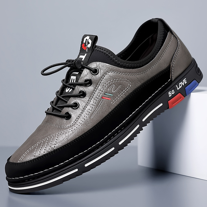 GARB Men's Cowhide Leather Casual Comfort Shoes
