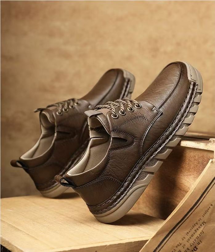 ⏰Last Day! 45% OFF  🔥GARB®Men's Genuine Leather Outdoor Slip-On Loafers with Arch Support & Wide Toe Box