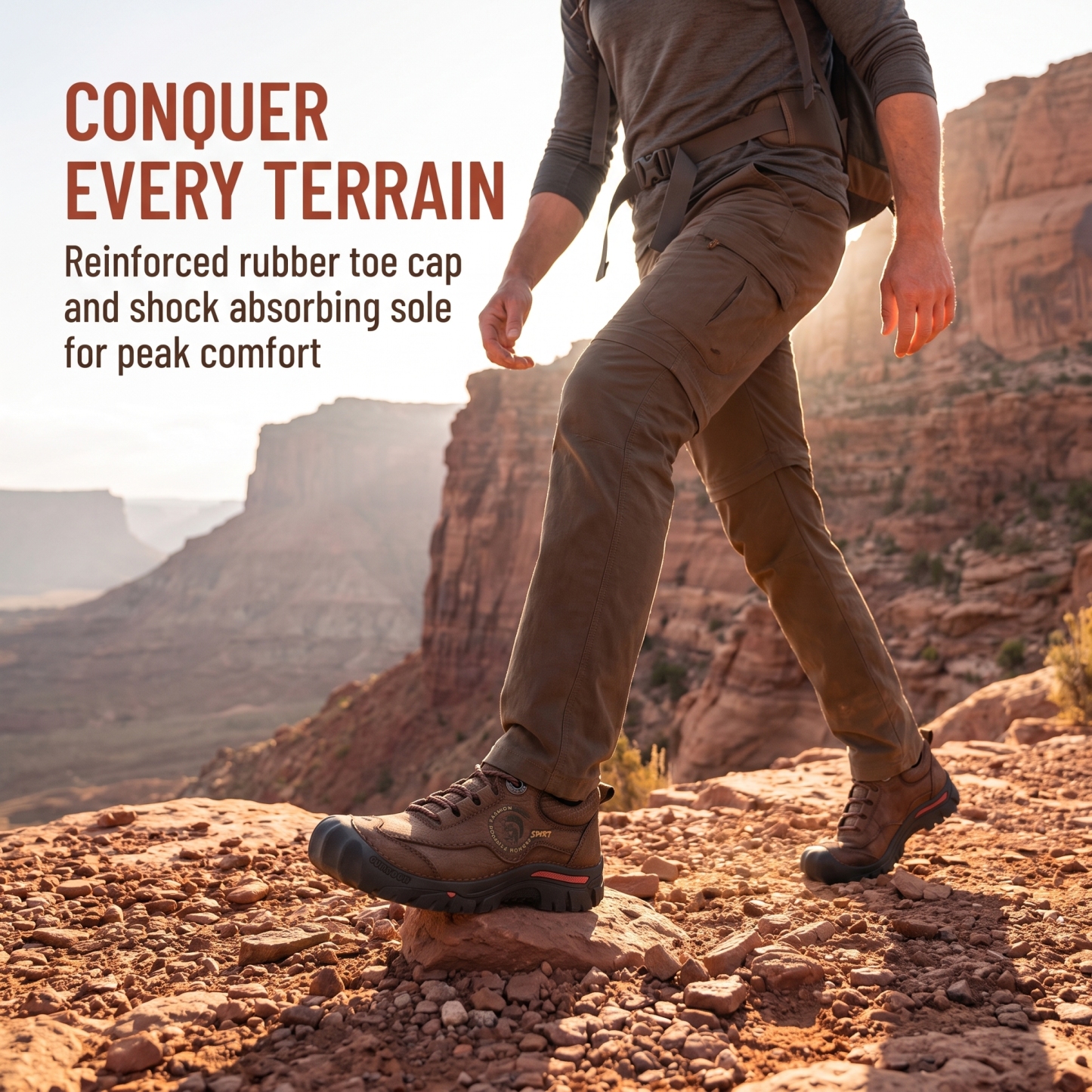 ⏰Last Day! 45% OFF  🔥VELTOE®Men's Waterproof Leather Outdoor Trekking Shoes