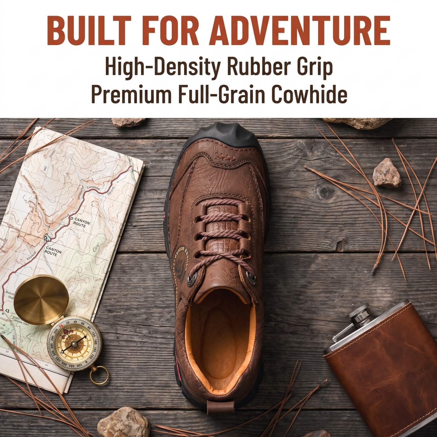 ⏰Last Day! 45% OFF  🔥VELTOE®Men's Waterproof Leather Outdoor Trekking Shoes