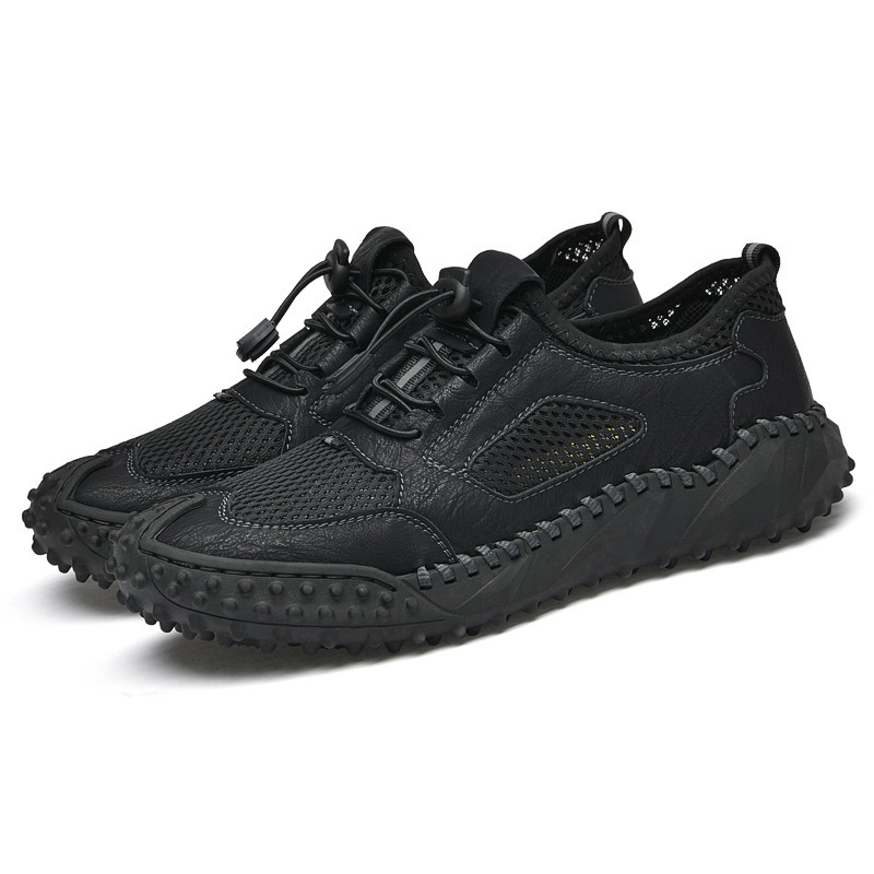 Men's Breathable Mesh Loafers - Comfortable Outdoor Walking Shoes