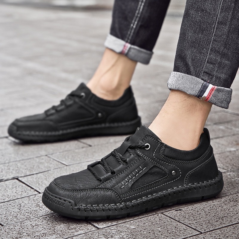 GARB Mens Handcrafted Genuine Leather Orthopedic Loafers