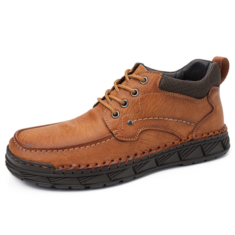 Mens Handcrafted Cowhide Orthopedic Boots