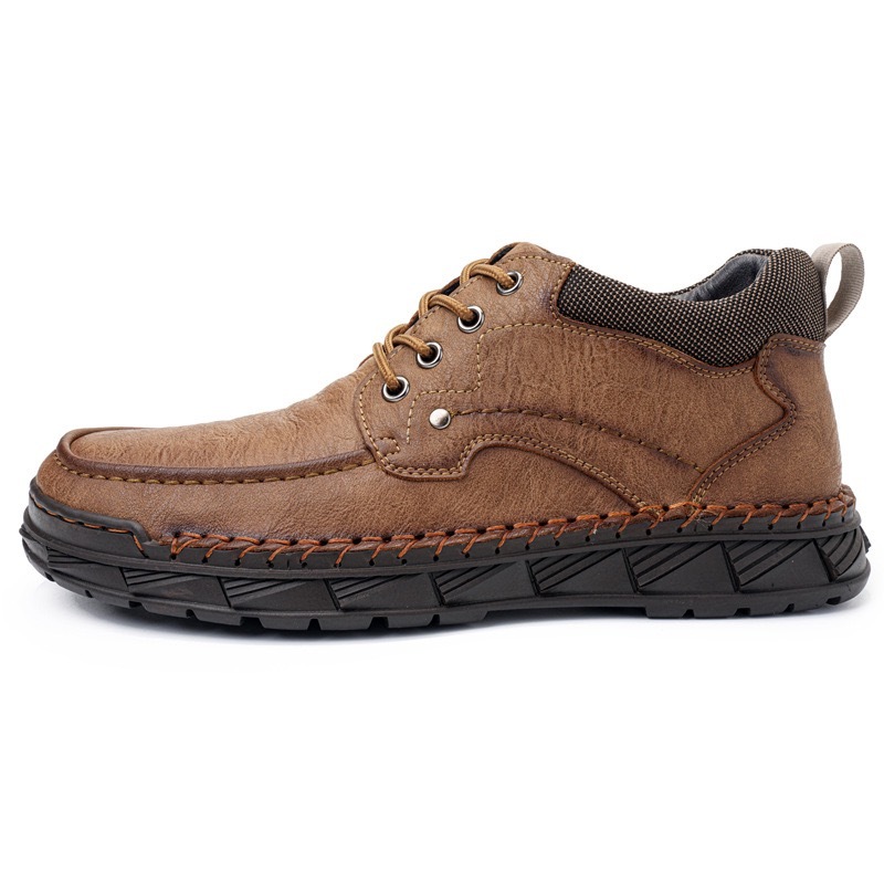 Mens Handcrafted Cowhide Orthopedic Boots