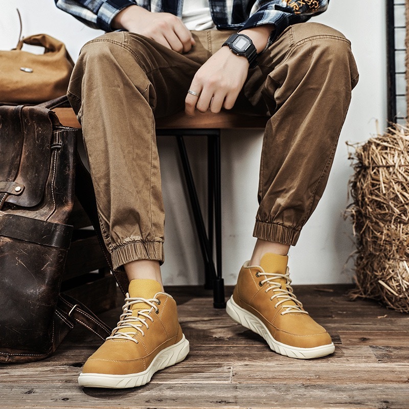 Mens Handcrafted Cowhide Orthopedic Boots