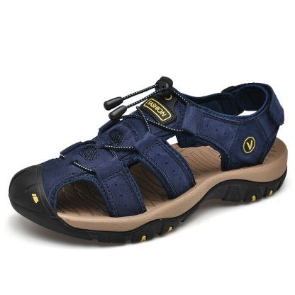 Genuine Leather Men's Summer Outdoor Sandals