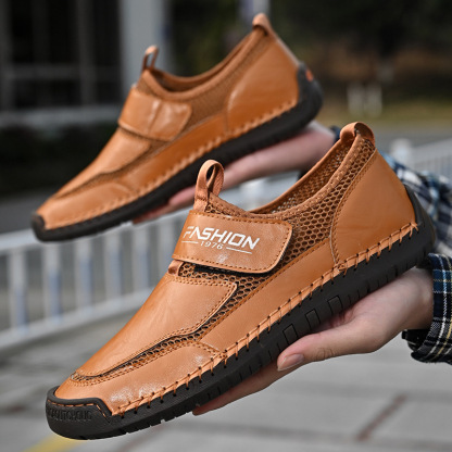 GARB Men's Closure Loafers With Round Toe