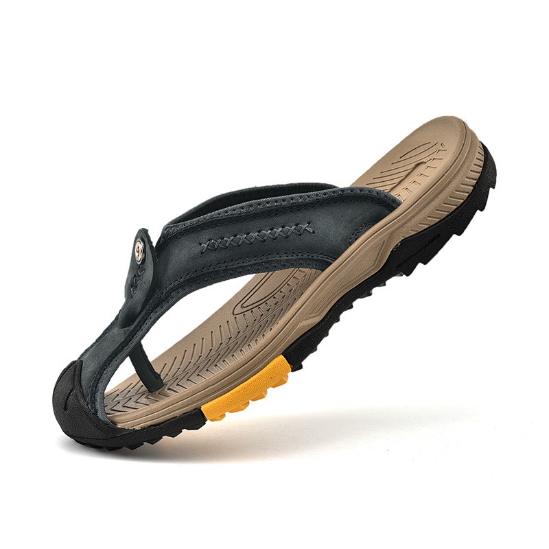 GARB Mens Handmade Cowhide Outdoot Orthopedic Sandals