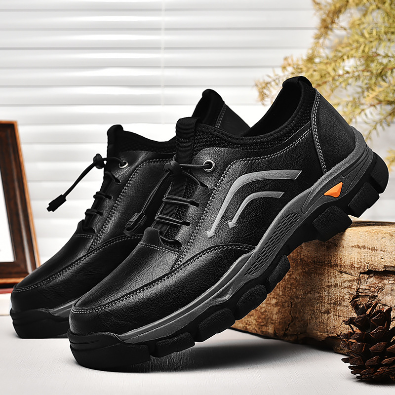 GARB®Men's handmade genuine leather drawstring slip-on orthopedic shoes