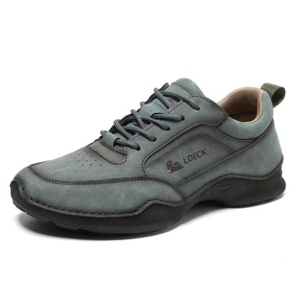 mens Handmade Genuine Leather No-glue Orthopedic shoes