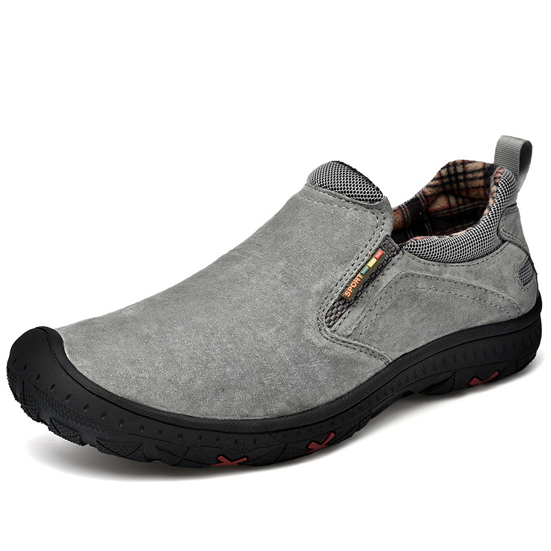 GARB Men’s Handcrafted Leather Outdoor Loafers – Arch Support, Wide Toe & Impact Protection