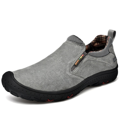 GARB Men’s Handcrafted Leather Outdoor Loafers – Arch Support, Wide Toe & Impact Protection