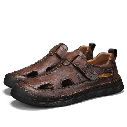 GARB Mens Handmade Cowhide orthopedic Sandals