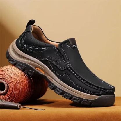 ⏰Last Day! 45% OFF  🔥GARB®Men's Genuine Leather Outdoor Slip-On Loafers with Arch Support & Wide Toe Box