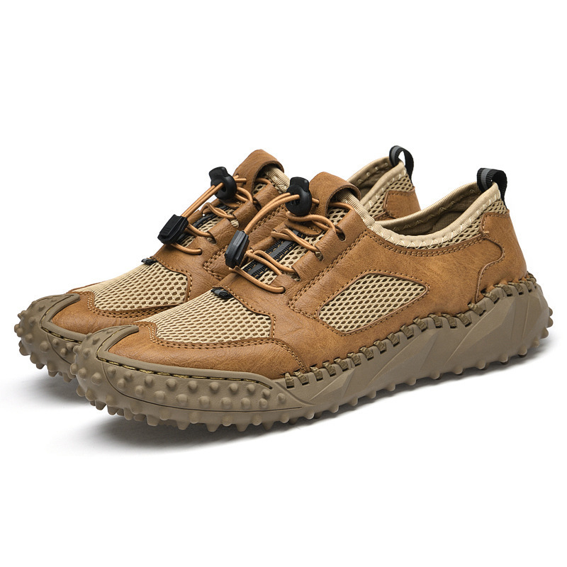 Men's Breathable Mesh Loafers - Comfortable Outdoor Walking Shoes