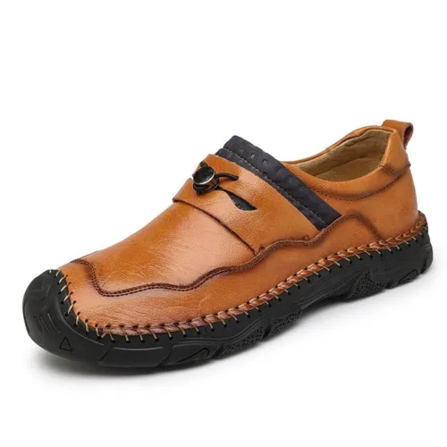 Men's Casual Shoes Handmade Sneakers, Breathable and Comfortable Loafe