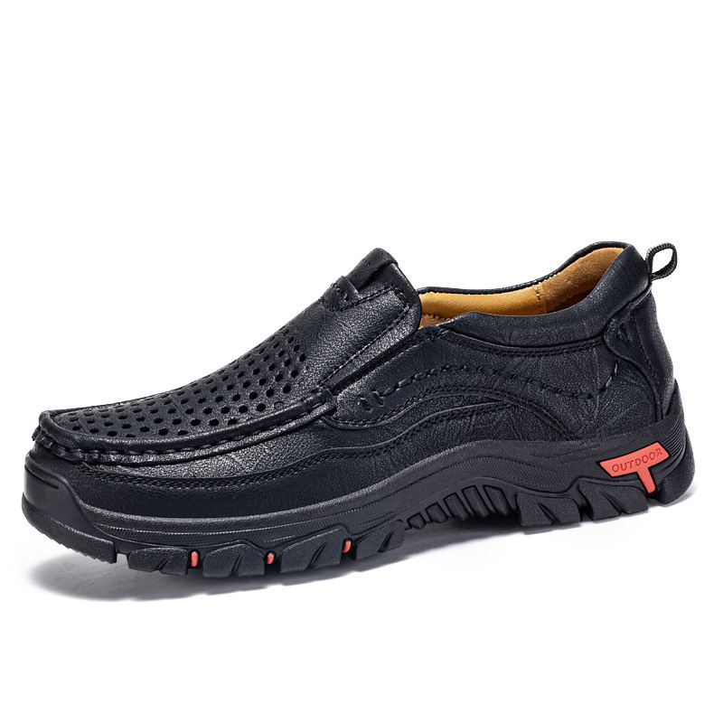 ⏰Last Day! 45% OFF  🔥GARB®Men's Handcrafted Genuine Leather Perforated Casual Loafers