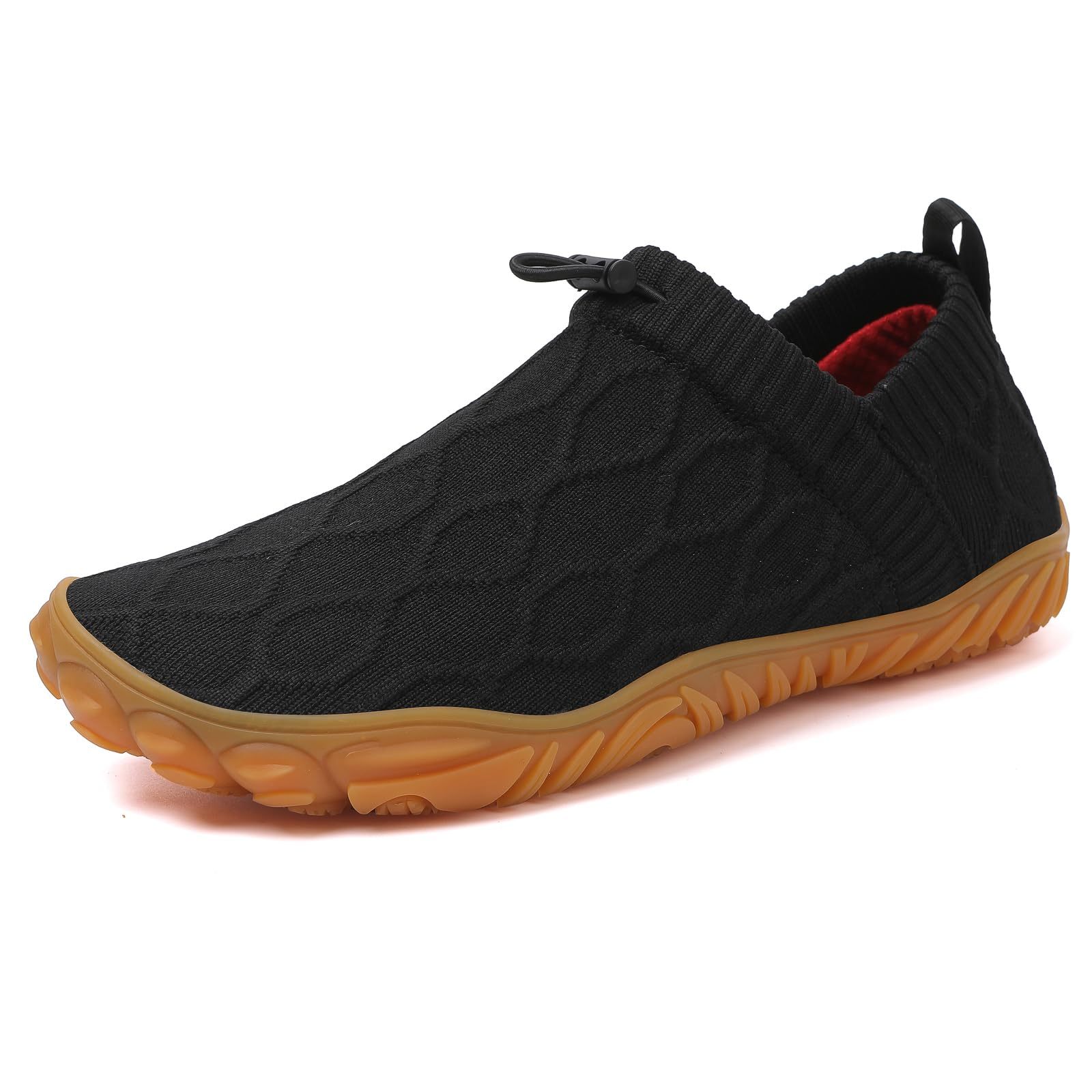 Men's Wide Toe Box Barefoot Shoes Slip-On Running Sneakers Trail-Runners Zero Drop Sole Walking Shoes