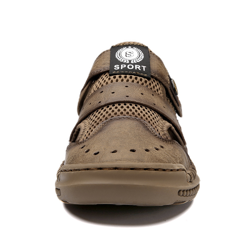 GARB Men Mesh Hiking Soft Sole Closed-Toe Athletic Outdoor Shoes