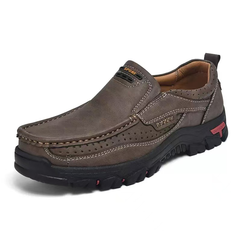 ⏰Last Day! 45% OFF 🔥GARB®Men's Genuine Leather Outdoor Slip-On Loafers with Arch Support & Wide Toe Box