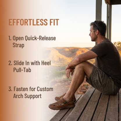 ⏰Last Day! 45% OFF  🔥 GARB®Men's  Handmade Cowhide Breathable Mesh Walking Sandals