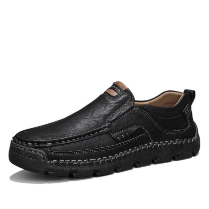 Mens Handcrafted Cowhide Orthopedic Loafers - Wide Toe Box