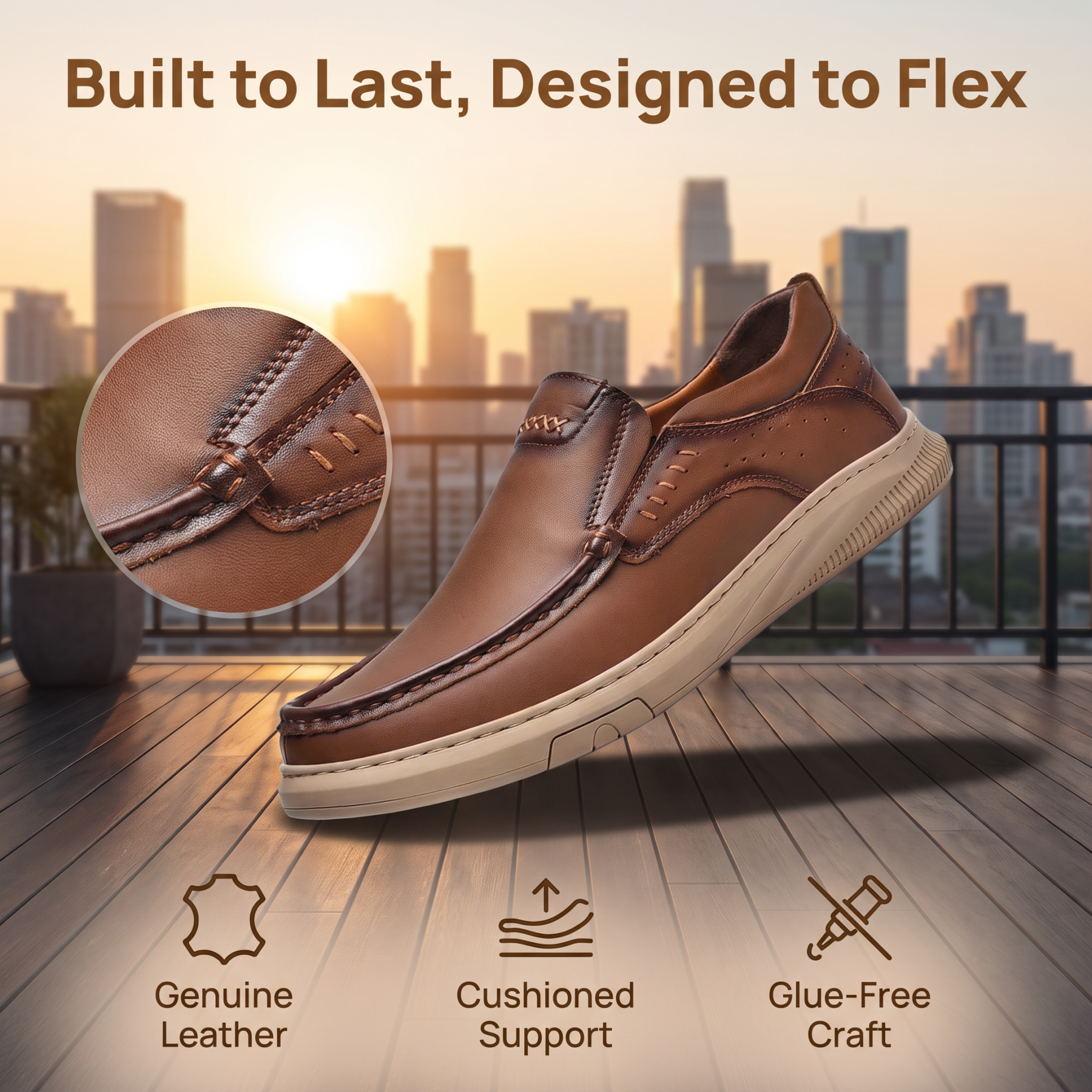 ⏰Last Day! 45% OFF  🔥 GARB® Men's Genuine Leather Fashion Casual Loafers